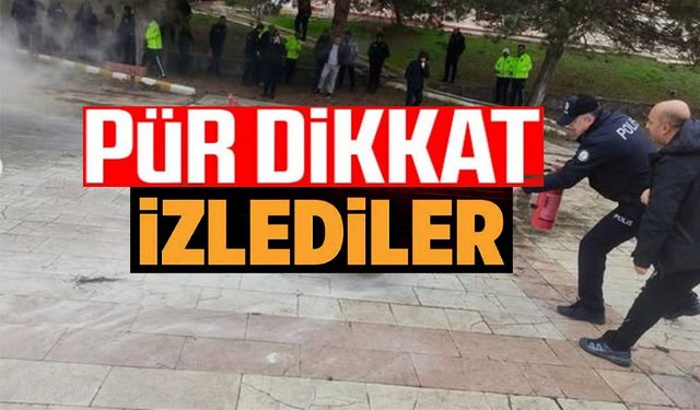 POLİS EVİ'NDE AFET VE YANGIN FARKINDALIK EĞİTİMİ