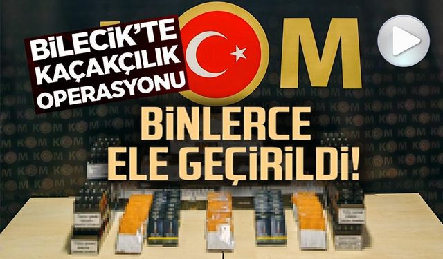 KAÇAKÇILIK OPERASYONU; BİNLERCE MAKARON ELE GEÇİRİLDİ