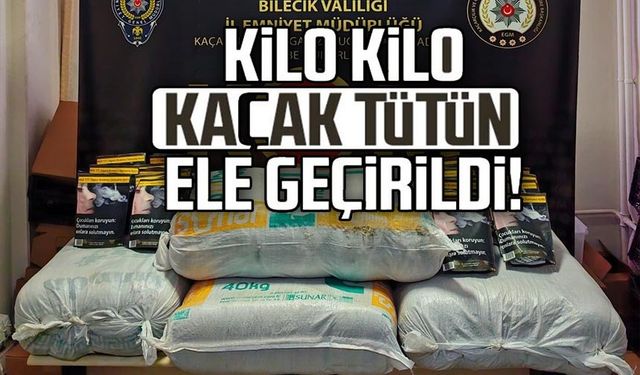 123 KİLO KAÇAK TÜTÜN ELE GEÇİRİLDİ