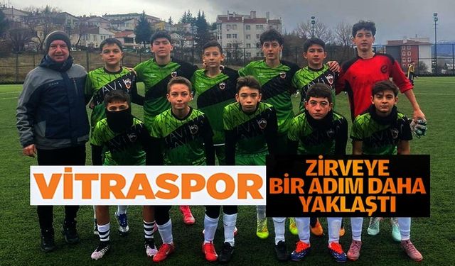 BİLECİK U14 GENÇLER LİGİ'NDE VİTRASPOR ZİRVEYE 1 ADIM DAHA YAKLAŞTI