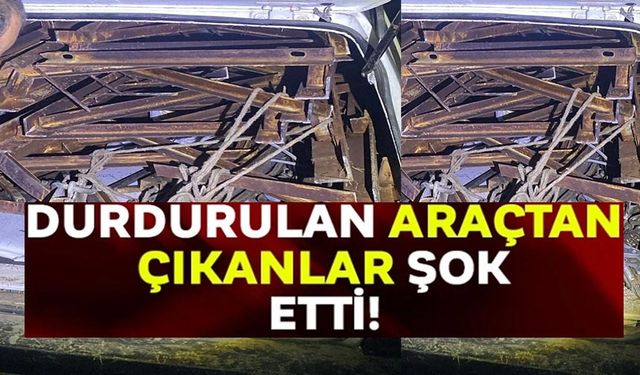 DURDURULAN ARAÇTAN ŞAŞIRTAN HIRSIZLIK ÇIKTI