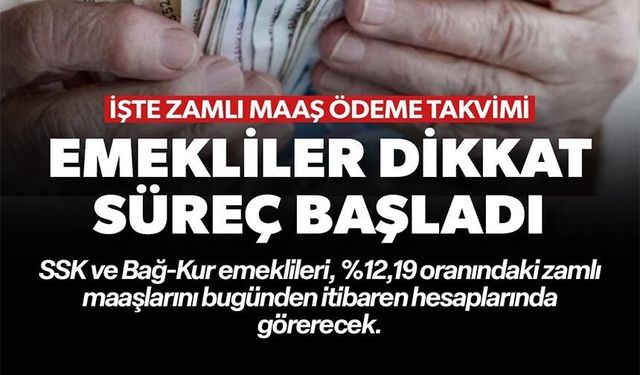 MİLYONLARCA EMEKLİNİN BEKLEDİĞİ ÖDEMELER RESMEN BAŞLADI: