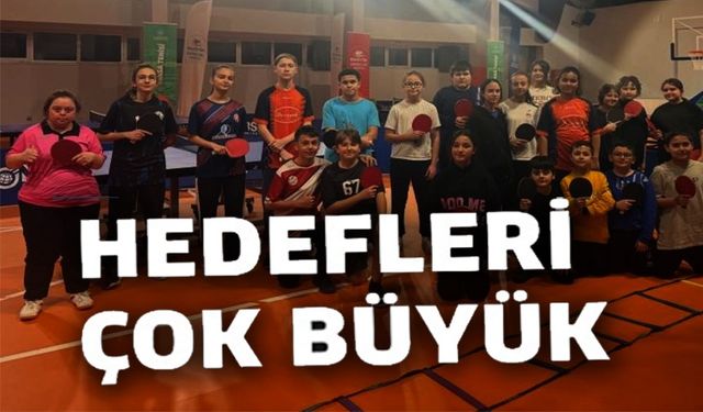 MASA TENİSİNDE HEDEF BAŞARI