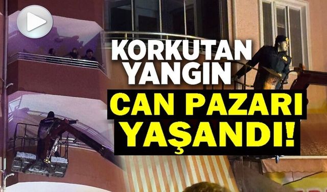 ÇIKAN YANGINDA 5 KİŞİ DUMANDAN ETKİLENDİ