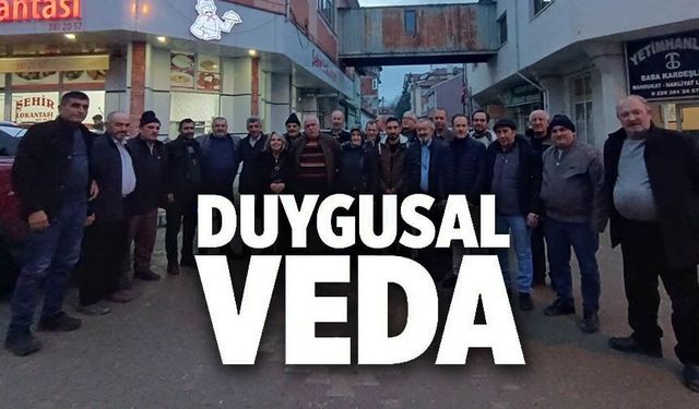 PAZARYERİ İLÇE ÖZEL İDARE MÜDÜRÜ AYHAN ÖZTÜRK'E DUYGUSAL VEDA