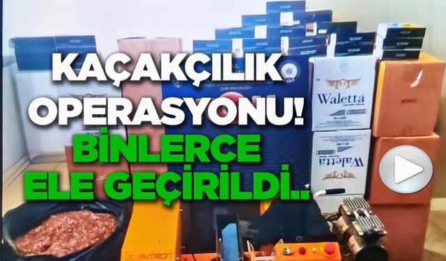 127 BİN 800 ADET MAKARON ELE GEÇİRİLDİ