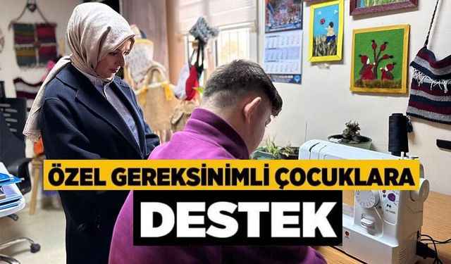 VALİ SÖZER'İN EŞİ ZEYNEP SÖZER'DEN ENGELLİ BİREYLERE DESTEK
