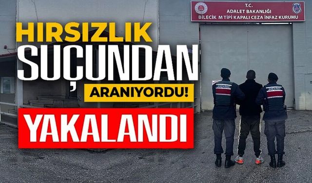 HIRSIZLIK SUÇUNDAN 4 YIL 6 AY HAPİS CEZASI BULUNAN ŞAHIS YAKALANDI