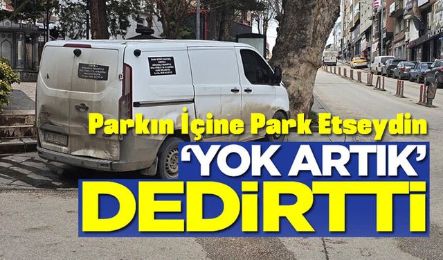 KALDIRIMA PARK ARAÇ SÜRÜSÜNE TEPKİ GELDİ