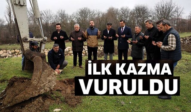 ALT YAPI ÇALIŞMALARINDA İLK KAZMA VURULDU