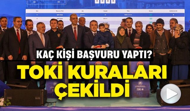"YÜZYILIN KONUT PROJESİ" KAPSAMINDA İNŞA EDİLECEK BİN 419 ADET SOSYAL KONUTUN KURA ÇEKİMİ GERÇEKLEŞTİRİLDİ