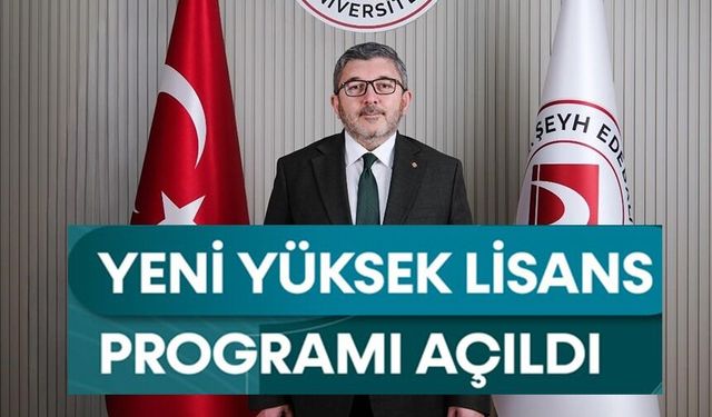 BŞEÜ'DE YÖK ONAYLI YENİ ‘YÜKSEK LİSANS PROGRAMI' AÇILDI