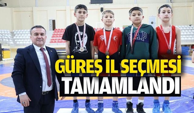 KÜÇÜKLER SERBEST STİL GÜREŞ İL SEÇMESİ TAMAMLANDI