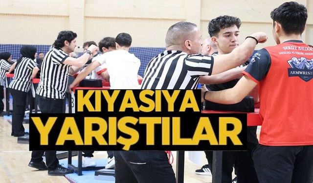 BİLEK GÜREŞİ GENÇLER B GRUP MÜSABAKALARI TAMAMLANDI