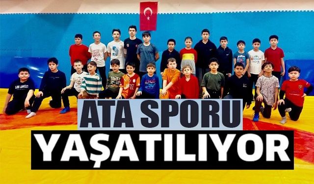 SPORCULAR, ATA SPORU GÜREŞTE TER DÖKÜYOR