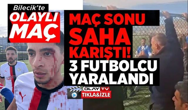 MAÇ SONRASI SAHA İÇİ SAVAŞ ALANINA DÖNDÜ, 3 FUTBOLCU HASTANELİK OLDU