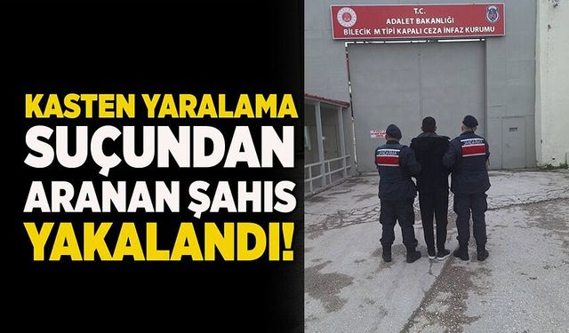 KASTEN YARALAMA SUÇUNDAN ARANAN ŞAHIS YAKALANDI