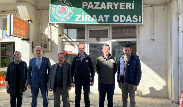 MÜDÜR AYVALIK, ÜRETİCİLERLE TARIM VE HAYVANCILIĞI İNCELEDİ