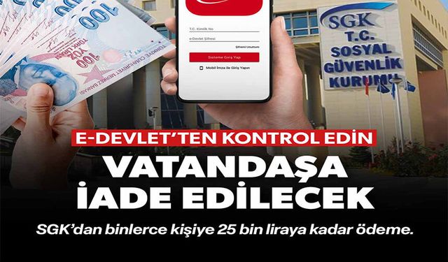 VATANDAŞA İADE EDİLECEK