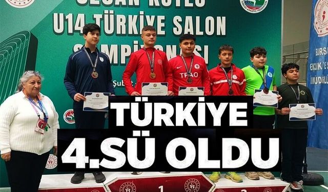 BİLECİKLİ SPORCU TÜRKİYE 4'ÜNCÜSÜ OLDU