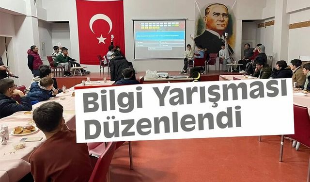 ‘EVLER ARASI BİLGİ YARIŞMASI' DÜZENLENDİ