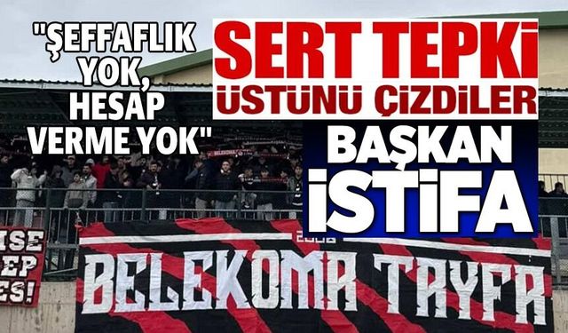 BELEKOMA TAYFA TARAFTAR GRUBUNDAN KULÜP BAŞKANI ERGÜN'E TEPKİ