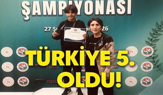 BİLECİKLİ SPORCU TÜRKİYE 5'İNCİSİ OLDU