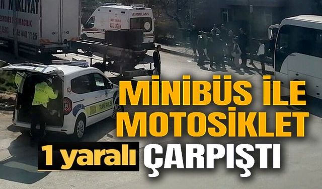 TRAFİK KAZASI; 1 YARALI