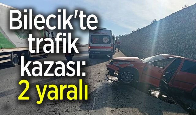 TRAFİK KAZASI: 2 YARALI