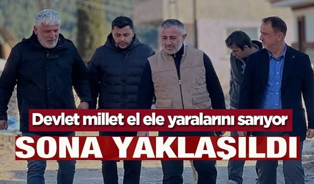 YANGININ ARDINDAN BAŞLATILAN TOKİ KONUTLARI TAMAMLANMA AŞAMASINA GELDİ