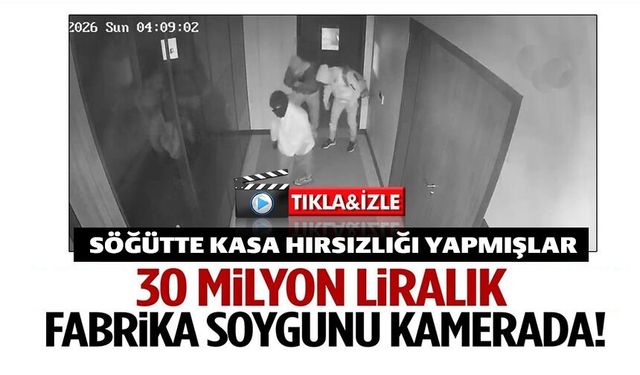 FABRİKA SOYGUNU GÜVENLİK KAMERALARINA YANSIDI