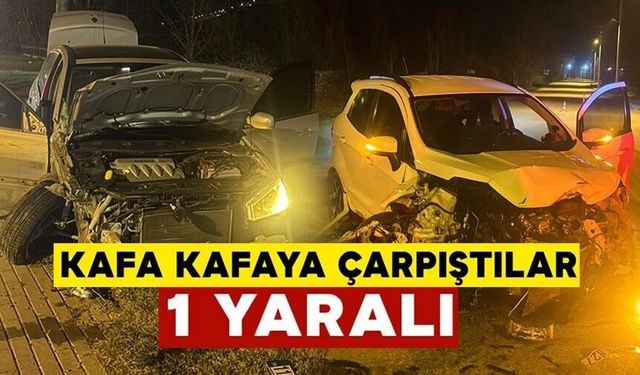 TRAFİK KAZASINDA 1 KİŞİ YARALANDI