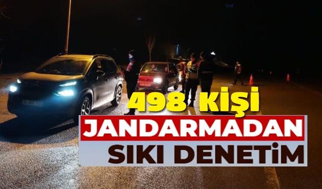 YOL KONTROL FAALİYETİNDE 498 KİŞİ SORGULANDI