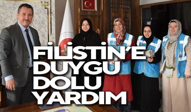 ÖĞRENCİLERDEN FİLİSTİN'E DESTEK