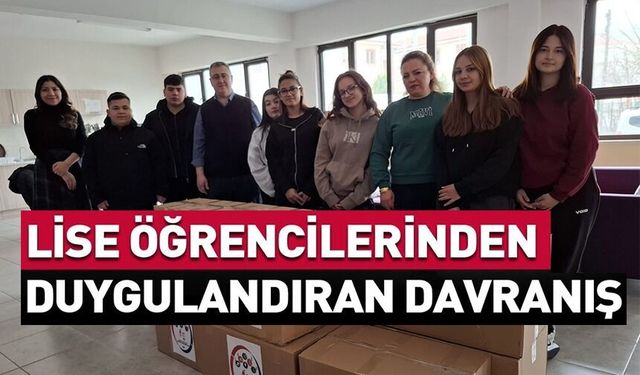 NİLÜFER HATUN MTAL ÖĞRENCİLERİ HARÇLIKLARINI İYİLİĞE DÖNÜŞTÜRDÜ