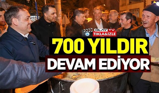 700 YILDIR SÜRDÜRÜLEN 'ŞİFALI PİLAV' GELENEĞİ BU YIL DA DEVAM ETTİ
