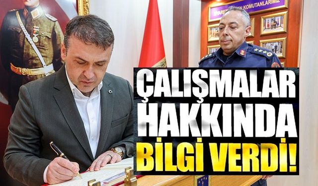 VALİ SÖZER BİLECİK İL JANDARMA KOMUTANLIĞI'NDA BİLGİ ALDI