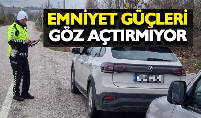 TRAFİK DENETİMLERİ ARALIKSIZ SÜRÜYOR