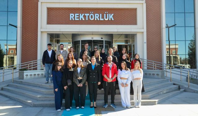 PAZARYERİ MYO ÖĞRENCİLERİ BŞEÜ KAMPÜSÜNÜ ZİYARET ETTİ