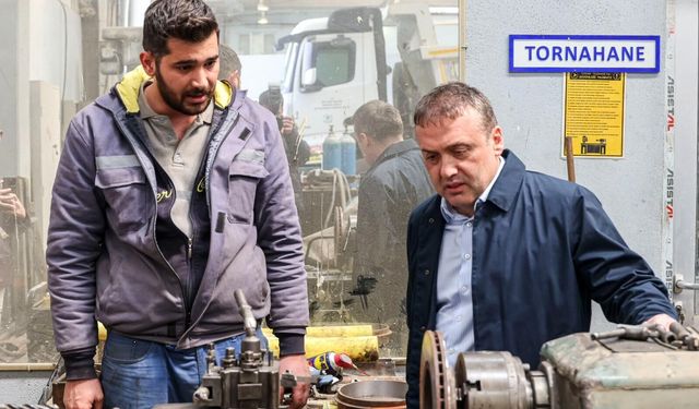 VALİ SÖZER GÜLÜMBE ŞANTİYESİ'NDE İNCELEMELERDE BULUNDU