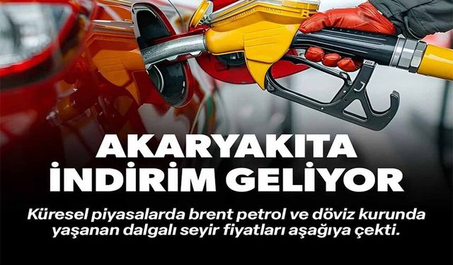 AKARYAKITA İNDİRİM GELİYOR