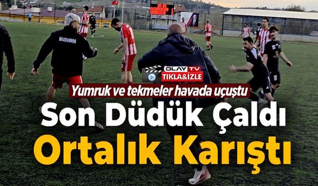 MAÇ SONUNDA SAHA İÇİ BİR ANDA RİNGE DÖNDÜ