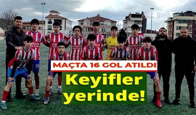 BİR MAÇTA FİLELER 16 KEZ HAVALANDI