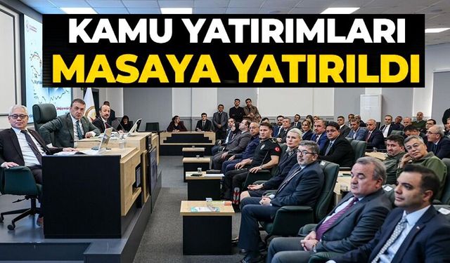 KAMU YATIRIMLARI MASAYA YATIRILDI