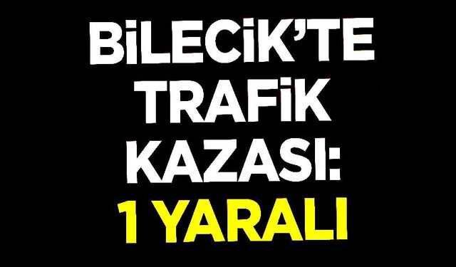 MOTOSİKLET KAZASI; 1 YARALI