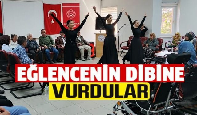 HUZUREVİNDE KAFKAS HALK OYUNLARIYLA RENKLİ ANLAR YAŞANDI