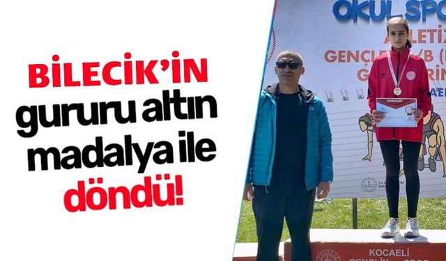 BİLECİKLİ ATLETİZM SPORCUSUNDAN ALTIN MADALYA
