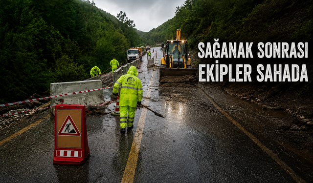 SAĞANAK SONRASI EKİPLER SAHADA