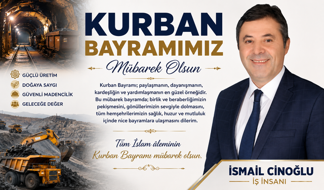 İSMAİL CİNOĞLU'NDAN KURBAN BAYRAMI MESAJI