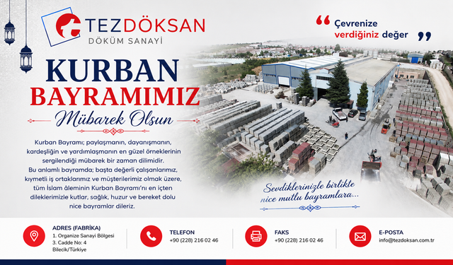 TEZDÖKSAN'DAN KURBAN BAYRAMI MESAJI